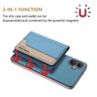 For Samsung Galaxy A06 Colour Matching Horizontal Magnetic Card Bag RFID MagSafe Phone Case(Baby Blue) - 2
