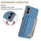 For Samsung Galaxy A06 Colour Matching Horizontal Magnetic Card Bag RFID MagSafe Phone Case(Baby Blue) - 3