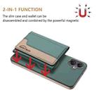 For Samsung Galaxy A06 Colour Matching Horizontal Magnetic Card Bag RFID MagSafe Phone Case(Green) - 2