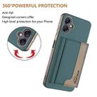For Samsung Galaxy A06 Colour Matching Horizontal Magnetic Card Bag RFID MagSafe Phone Case(Green) - 3