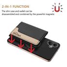 For Samsung Galaxy A06 Colour Matching Horizontal Magnetic Card Bag RFID MagSafe Phone Case(Black) - 2