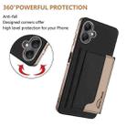 For Samsung Galaxy A06 Colour Matching Horizontal Magnetic Card Bag RFID MagSafe Phone Case(Black) - 3