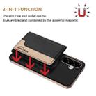 For Samsung Galaxy A26 Colour Matching Horizontal Magnetic Card Bag RFID MagSafe Phone Case(Black) - 2