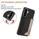 For Samsung Galaxy A26 Colour Matching Horizontal Magnetic Card Bag RFID MagSafe Phone Case(Black) - 3
