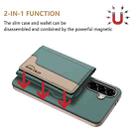 For Samsung Galaxy A25 Colour Matching Horizontal Magnetic Card Bag RFID MagSafe Phone Case(Green) - 2