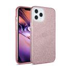 For iPhone 12 / 12 Pro TPU Glitter All-inclusive Shockproof Protective Case(Pink) - 1