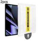 For OPPO Pad 2pcs Dust-Free Easy Install HD Tempered Glass Film - 1