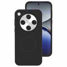 For OPPO Find X8 Pro Liquid Silicone Thin Circle MagSafe Phone Case(Black) - 1