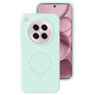 For OPPO Find X8s Liquid Silicone Thin Circle MagSafe Phone Case(Mint Green) - 1
