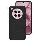 For OPPO Find X8s Liquid Silicone Thin Circle MagSafe Phone Case(Black) - 1