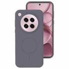 For OPPO Find X8s Liquid Silicone Thin Circle MagSafe Phone Case(Charcoal Gray) - 1