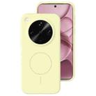 For OPPO Find X8 Ultra Liquid Silicone Thin Circle MagSafe Phone Case(Cream Yellow) - 1