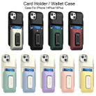 For iPhone 15 Plus / 14 Plus Sliding Card Holder Integrated Phone Case with Kickstand(Beige Yellow) - 2
