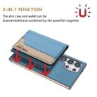 For Samsung Galaxy S24 Ultra 5G Colour Matching Horizontal Magnetic Card Bag RFID MagSafe Phone Case(Baby Blue) - 2