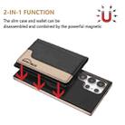 For Samsung Galaxy S24 Ultra 5G Colour Matching Horizontal Magnetic Card Bag RFID MagSafe Phone Case(Black) - 2