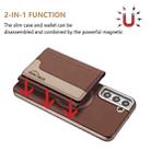 For Samsung Galaxy S24+ 5G Colour Matching Horizontal Magnetic Card Bag RFID MagSafe Phone Case(Brown) - 2