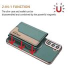 For Samsung Galaxy S23+ 5G Colour Matching Horizontal Magnetic Card Bag RFID MagSafe Phone Case(Green) - 2