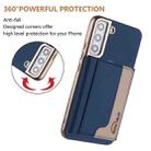 For Samsung Galaxy S23+ 5G Colour Matching Horizontal Magnetic Card Bag RFID MagSafe Phone Case(Dark Blue) - 3