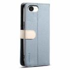 For iPhone 16e ESEBLE E11 Colorful Litchi Pattern Zipper Wallet Leather Phone Case(Sky Blue) - 3