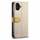 For iPhone 16 Plus ESEBLE E11 Colorful Litchi Pattern Zipper Wallet Leather Phone Case(Khaki) - 3