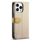 For iPhone 14 Pro Max ESEBLE E11 Colorful Litchi Pattern Zipper Wallet Leather Phone Case(Khaki) - 3