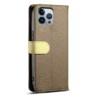 For iPhone 12 Pro Max ESEBLE E11 Colorful Litchi Pattern Zipper Wallet Leather Phone Case(Amber Brown) - 3