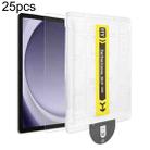 For Samsung Galaxy Tab A9+ 25pcs Dust-Free Easy Install HD Tempered Glass Film - 1