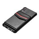 For Samsung Galaxy A20s Flip Card Bag Copper Buckle TPU + PU Leather Back Cover Shockproof Case with Card Slots & Photo Frame(Black) - 3