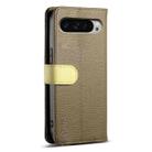 For Google Pixel 9 Pro XL ESEBLE E11 Colorful Litchi Pattern Zipper Wallet Leather Phone Case(Amber Brown) - 3