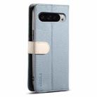 For Google Pixel 9 Pro XL ESEBLE E11 Colorful Litchi Pattern Zipper Wallet Leather Phone Case(Sky Blue) - 3