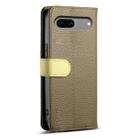 For Google Pixel 8a ESEBLE E11 Colorful Litchi Pattern Zipper Wallet Leather Phone Case(Amber Brown) - 3