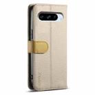 For Google Pixel 8 Pro ESEBLE E11 Colorful Litchi Pattern Zipper Wallet Leather Phone Case(Khaki) - 3