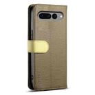 For Google Pixel 7 Pro 5G ESEBLE E11 Colorful Litchi Pattern Zipper Wallet Leather Phone Case(Amber Brown) - 3