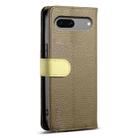 For Google Pixel 7 5G ESEBLE E11 Colorful Litchi Pattern Zipper Wallet Leather Phone Case(Amber Brown) - 3