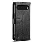 For Google Pixel 6a ESEBLE E11 Colorful Litchi Pattern Zipper Wallet Leather Phone Case(Black) - 3