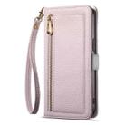 For Google Pixel 6a ESEBLE E11 Colorful Litchi Pattern Zipper Wallet Leather Phone Case(Light Purple) - 2