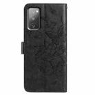 For Samsung Galaxy S20 FE Butterfly Flutter Pattern Embossed Leather Phone Case(Black) - 3