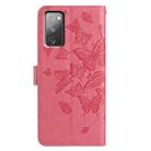 For Samsung Galaxy S20 FE Butterfly Flutter Pattern Embossed Leather Phone Case(Rose Red) - 3