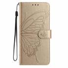 For Samsung Galaxy S20+ Butterfly Flutter Pattern Embossed Leather Phone Case(Gold) - 2