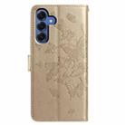 For Samsung Galaxy S25 5G Butterfly Flutter Pattern Embossed Leather Phone Case(Gold) - 3
