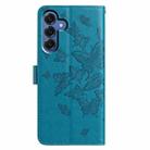 For Samsung Galaxy S25 5G Butterfly Flutter Pattern Embossed Leather Phone Case(Blue) - 3