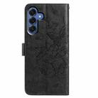 For Samsung Galaxy S25 5G Butterfly Flutter Pattern Embossed Leather Phone Case(Black) - 3