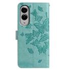 For Samsung Galaxy S25 Edge 5G Butterfly Flutter Pattern Embossed Leather Phone Case(Green) - 3