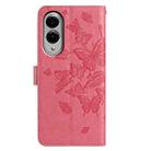 For Samsung Galaxy S25 Edge 5G Butterfly Flutter Pattern Embossed Leather Phone Case(Rose Red) - 3