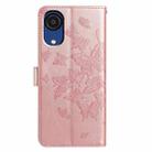 For Samsung Galaxy A03 Core Butterfly Flutter Pattern Embossed Leather Phone Case(Rose Gold) - 3