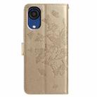 For Samsung Galaxy A03 Core Butterfly Flutter Pattern Embossed Leather Phone Case(Gold) - 3