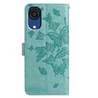 For Samsung Galaxy A03 Core Butterfly Flutter Pattern Embossed Leather Phone Case(Green) - 3