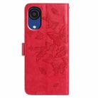 For Samsung Galaxy A03 Core Butterfly Flutter Pattern Embossed Leather Phone Case(Red) - 3