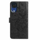 For Samsung Galaxy A03 Core Butterfly Flutter Pattern Embossed Leather Phone Case(Black) - 3