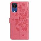 For Samsung Galaxy A03 Core Butterfly Flutter Pattern Embossed Leather Phone Case(Rose Red) - 3